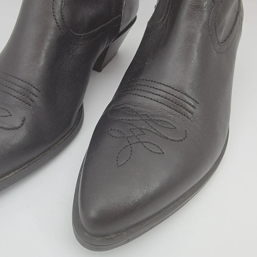 Vagabond Shoemakers Emily Western Booties Black Leather - Excellent Condition - Picture 3 of 10